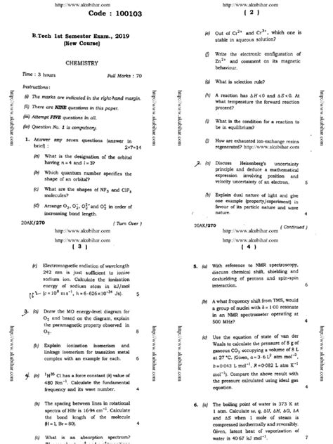 B.Tech First Year Chemistry Module 5 的图像结果