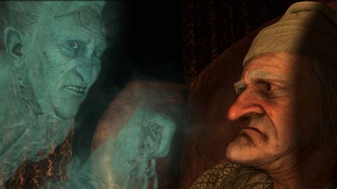 Download A Christmas Carol Scrooge Scary Ghost Wallpaper | Wallpapers.com