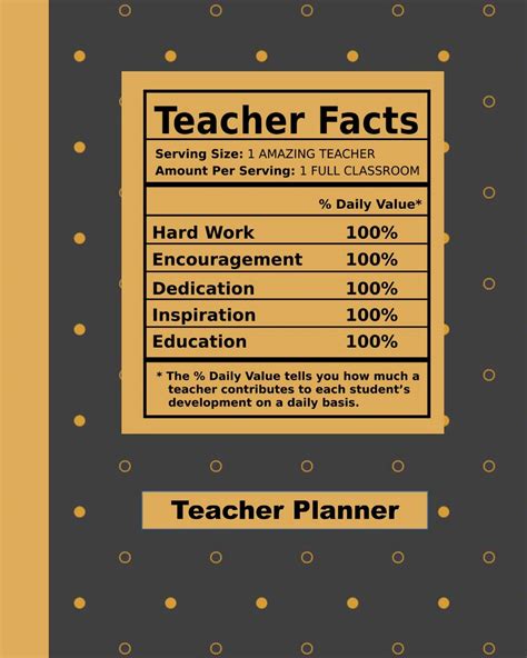 Buy Teacher Facts Teacher Planner: Ultimate Undated Teacher's Academic ...