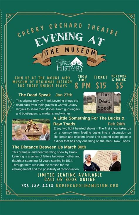 Cherry Orchard Theatre Night at the Museum: A Little Something for The ...