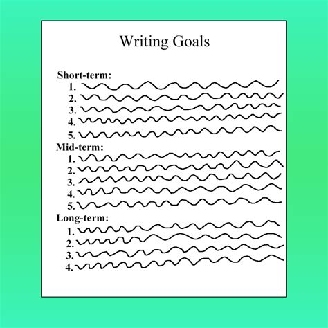 Image result for How to Write Goals Examples