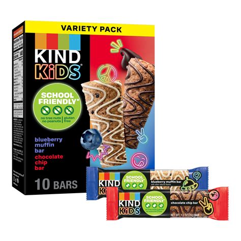 KIND Kids Snack Bars Variety Pack, Made with Whole Grain Oats, 12.3 oz ...