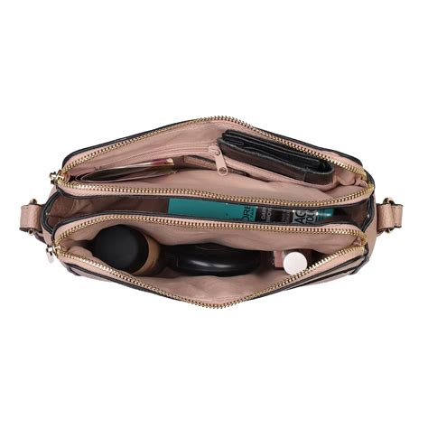 Accessorize London Women's Faux Leather Pink Shelby Sling Bag ...