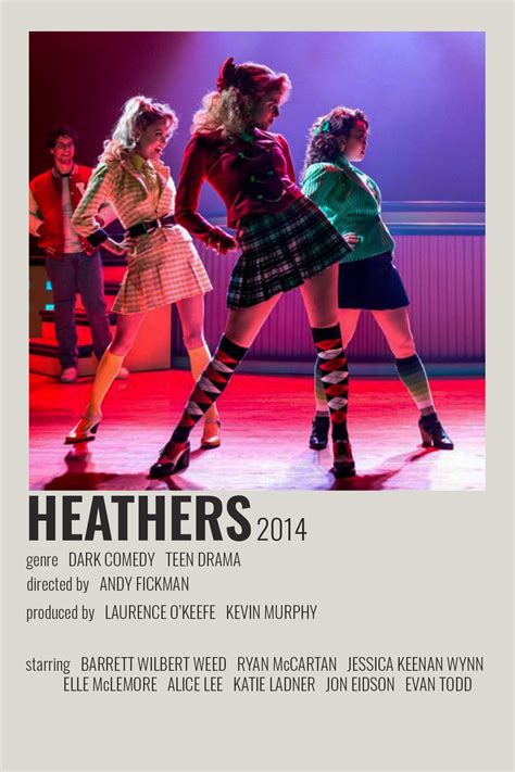 Heathers by cari | Heathers the musical, Musical theatre posters, Film ...