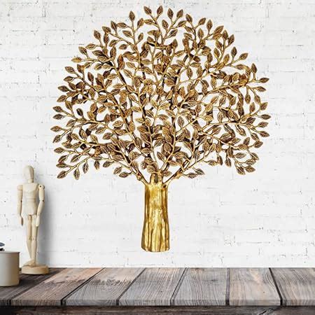 Buy Artvarko Brass Wall Hanging Tree of Life Kalpavriksha Traditional ...
