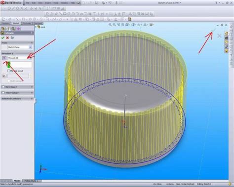 Image result for SolidWorks Extrude Cut Tutorial
