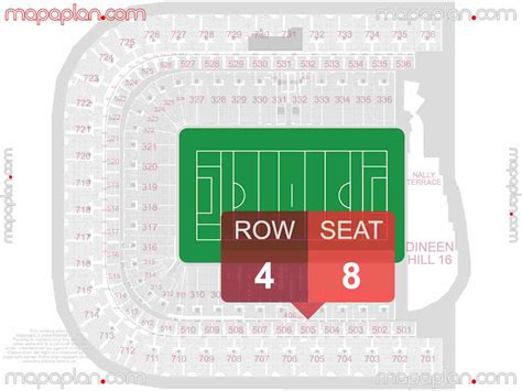 Dublin Croke Park Stadium detailed interactive seating plan with seat ...