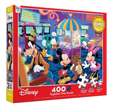 Ceaco 400-Piece Disney Together Time Arcade Interlocking Jigsaw Puzzle ...