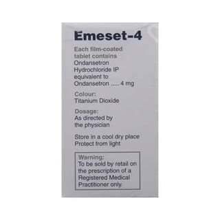 Emeset 4 Tablet: Uses, Side Effects, Price & Substitutes