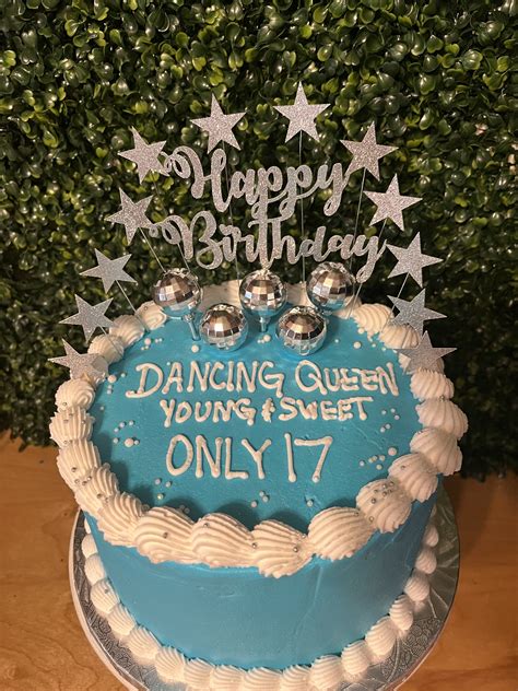 Blue Dancing Queen Cake