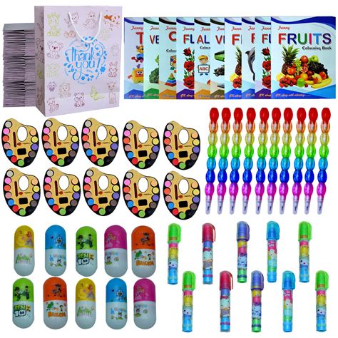 Birthday Return Gift Combo for Kids | Colouring Book, Water Colour Pad ...