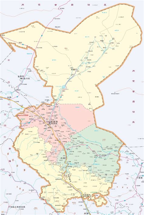 求甘肃省武威市高分辨率行政地图。具体到村子。超高分酬谢。_百度知道