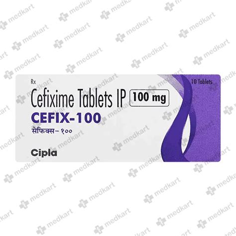 CEFIX 100MG TABLET 10'S Price, Uses, Side Effects & Substitutes | Medkart