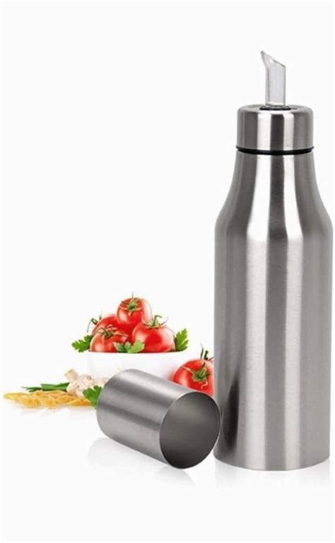 RKR KITCHEN Oil Dispenser Steel Stainless/Cooking Oil Dispenser Bottle ...