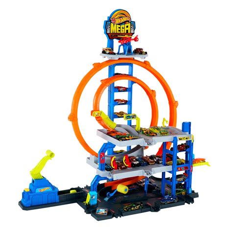 Hot Wheels Mega Loop Garage Track Set - Entertainment Earth