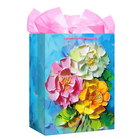 WaaHome Mothers Day Gift Bags with Handle 11.5" Medium Mothers Day ...