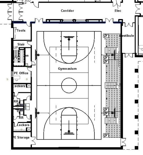 Basketball Gym Layout Design 的图像结果