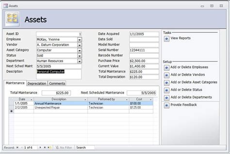 แทรกวันที่เข้ามาในฟอร์ม Access 2003