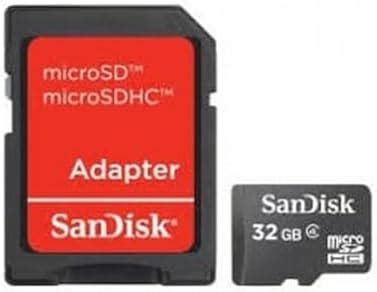 SanDisk 32GB Class 4 microSDHC Flash Memory Card (SDSDQM-032G-B35 ...