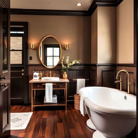 25 Dark Wood Floor Bathroom Ideas That Impress