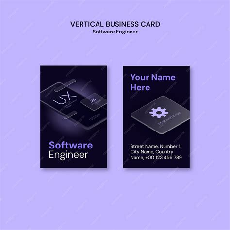 Software Engineer Business Card 的图像结果