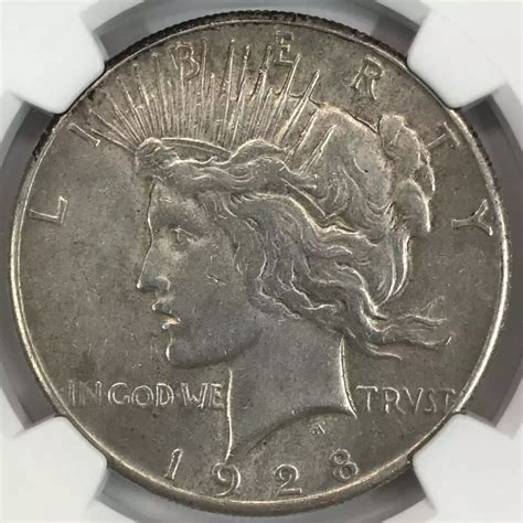 1928 Peace Silver Dollar NGC AU-Details - Old Pueblo Coin