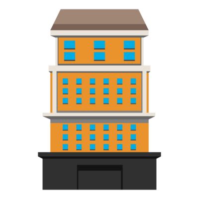 People in Different Buildings Cartoon Png 的图像结果