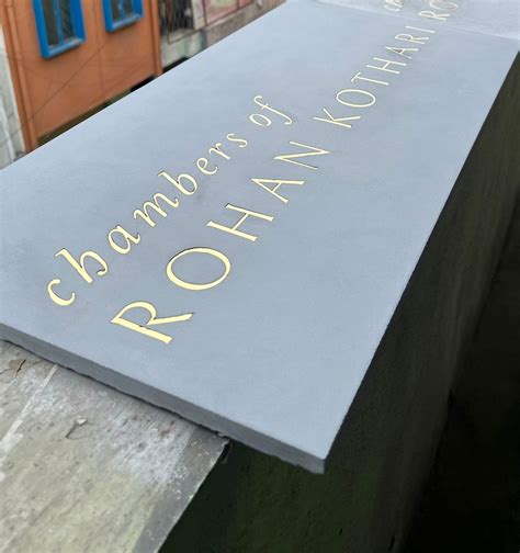 Concrete Nameplates – INDIAN AUTUMN