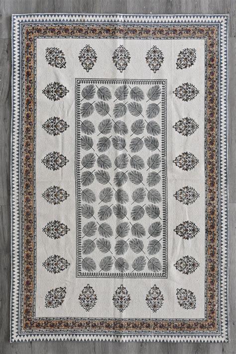 PERUVIAN - BLOCK PRINTED COTTON RUG – Art Avenue