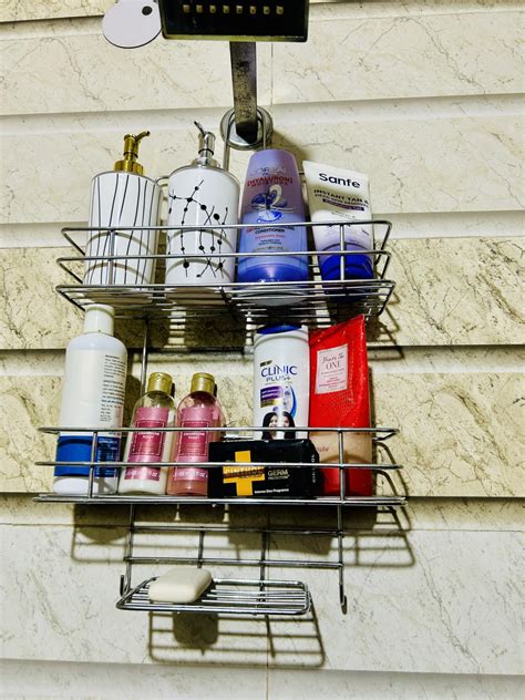 URVINOUS Stainless Steel 3 Tier Bathroom Storage Shelf Hanging Rack ...