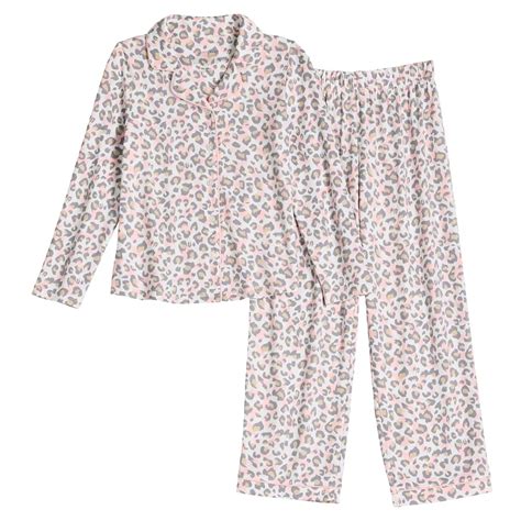 Girls 4-12 Cuddl Duds® Long Sleeve Pajama Top & Pajama Pants Set