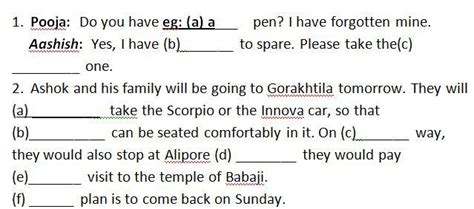 Read the following dialogue and fill in the blanks with appropriate ...