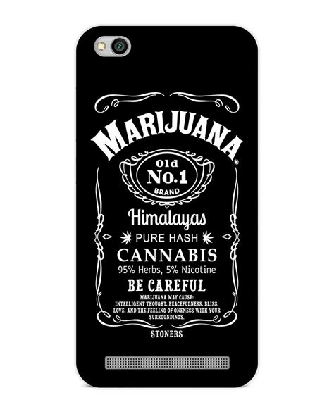 FuttPatti Marijuana Label Poly Carbonate Hard Case for Model Redmi 5A ...