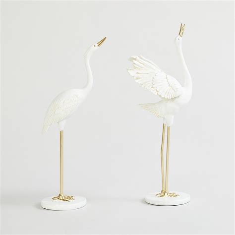 Buy Magnus Set of 2 Ceramic Crane Figurines from Home Centre at just ...