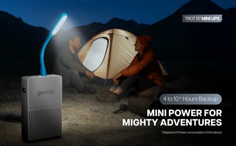 Geonix Trot R7 Pro Mini UPS for Wi-Fi Router & Modem | 8–20 Hours ...