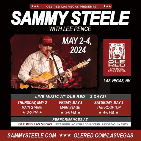 Sammy Steele & Lee Pence at Ole Red - ROOFTOP Bar, Ole Red Las Vegas, 4 ...