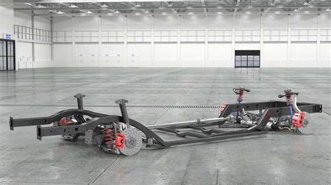 3D model Vehicle Chassis with Independent Suspension System | 3D Molier ...