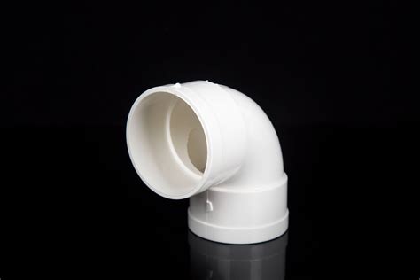 White PVC Plastic Fittings PVC 90 Degree Elbow - PVC-U Drainage Pipe ...