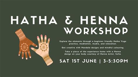 Hatha & Henna Workshop, 1406 -1408 Pershore road, B30 2ph Birmingham ...