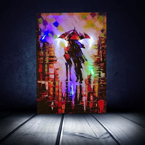 Led Lighted Wall Canvas