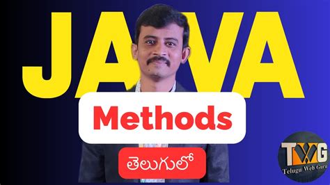 Methods of Java in Telugu 的图像结果