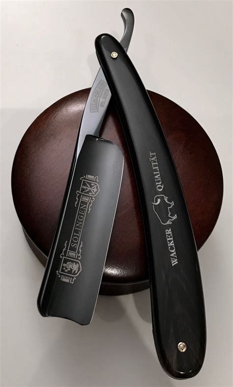 Wacker “Stealth”- 7/8 | Custom straight razors, Straight razor shaving ...