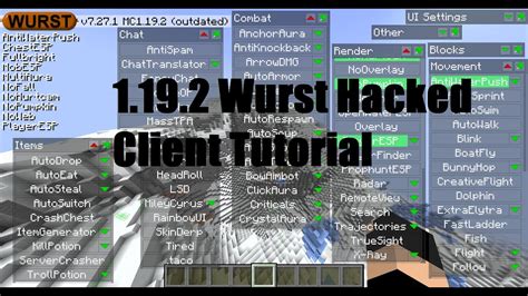 Wurst client minecraft hacks - remotekoti