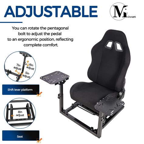 Minneer Flight Simulator Cockpit with Black Seat Fit | Ubuy India