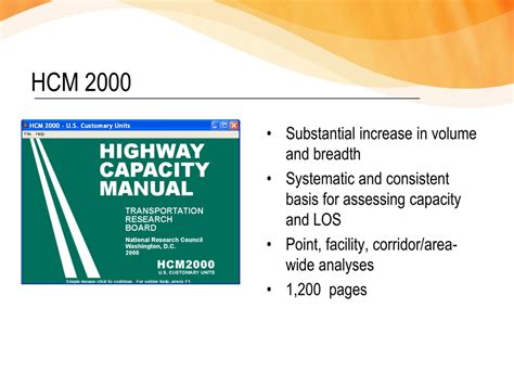Highway Capacity Manual