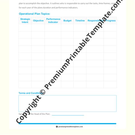 Business Operational Plan Chart 的图像结果