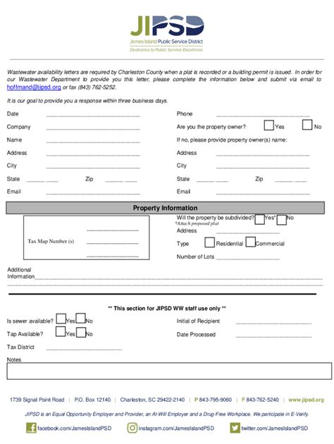 2017-2026 Form SC JIPSD Availability Letter - Blank Fillable Template ...