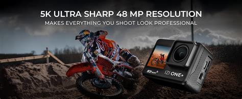 IZI ONE Plus 5K 48MP Action Camera 6-Axis Gyro Stabilization,110ft ...