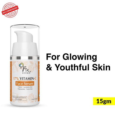 Buy FIXDERMA 17% VITAMIN C FACE SERUM WITH RETINOL NIACINAMIDE - 15G ...
