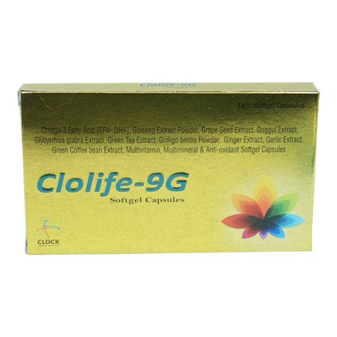 Clolife-9G Softgel Capsule 10's Price, Uses, Side Effects, Composition ...